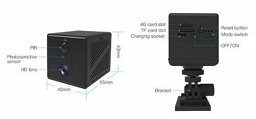 VSTARCAM smart  CB75, 3MP, 4G, 3000mAh, SD CB75