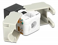 DELOCK Keystone module RJ45 86340, Cat 6 UTP, μαύρο 86340