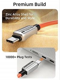 CABLETIME  USB-C CT-CM240-ZSO1, 240W, 480Mbps, 1m,  CT-CM240-ZSO1