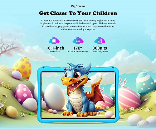 TECLAST tablet P30T Kids, 10.1, 4/64GB, Android 14, 6000mAh, μπλε P30TKIDS-BL