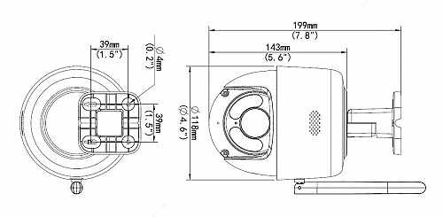 UNIARCH smart  UHO-P1A-M3F4D, 3MP, WiFi, PTZ, SD UHO-P1A-M3F4D