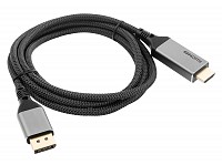 POWERTECH  DisplayPort  HDMI CAB-DP069, 4K/30Hz, 1.5m,  CAB-DP069