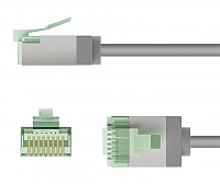 GOOBAY   74344, CAT 8.1 U/FTP, slim, copper, 40Gbps, 0.25m,  74344