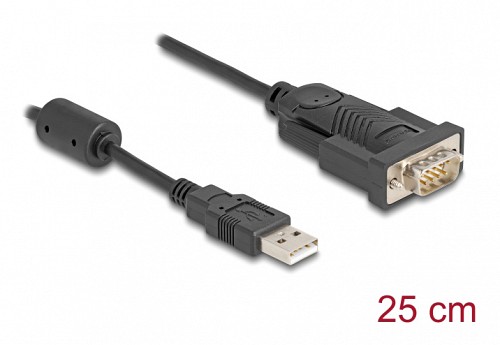 DELOCK  USB  RS-232 64276, 460.8Kbps, 0.25m,  64276