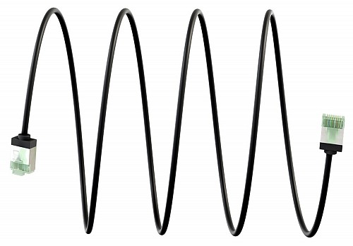 GOOBAY   74351, CAT 8.1 U/FTP, slim, copper, 40Gbps, 0.25m,  74351