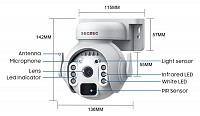 SECTEC smart   ST-515C-3M-5W, 3MP, WiFi, SD, PTZ, IP65 ST-515C-3M-5W