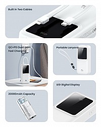 USAMS power bank US-CD212  , 4x , 20000mAh, 20W,  20KCD21202