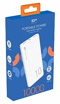 SILICON POWER power bank GP15, 10000mAh, 2x USB output, 2.1A,  SP10KMAPBKGP150W