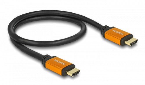 DELOCK καλώδιο HDMI 85726, 8K/60Hz, 48 Gbps, eARC, HDR, 0.50m, μαύρο 85726