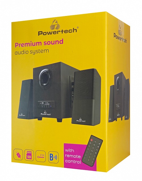 POWERTECH  Premium sound PT-846, 16W, USB/SD/FM/BT, remote,  PT-846