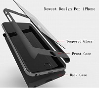 360 Full Cover & Temp.Glass Samsung J3 18 Black