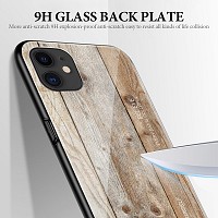 Bodycell Back Cover Wood Temp.Glass For iPhone 12 Mini