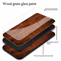 Bodycell Back Cover Wood Temp.Glass For iPhone 11 Pro