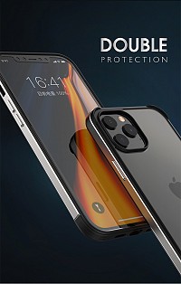 Bodycell Back Cover + Aluminium Bumper For iPhone 11 Pro  Gold