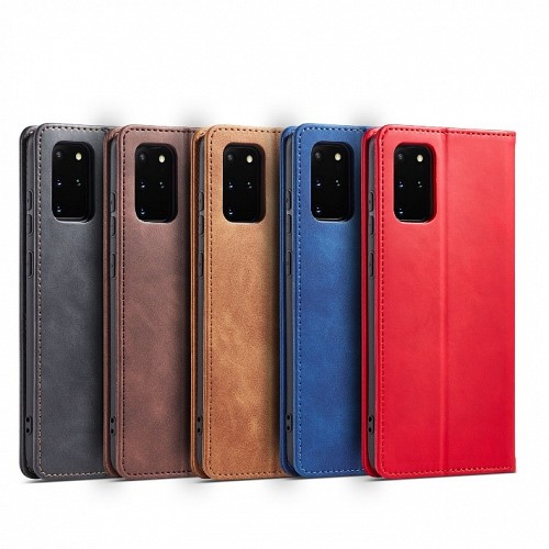 Bodycell Book Case Pu Leather Samsung S20 Plus Brown