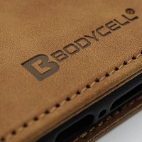 Bodycell Book Case Pu Leather iPhone 12 Mini Brown