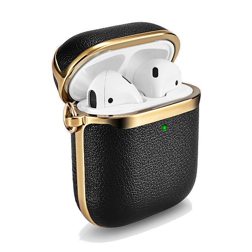 iCarer XAP 006 AirPods Gold Electroplating Case Black+Gold