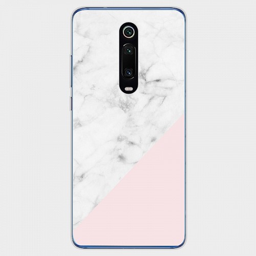 Silicon Marble Case Xiaomi K20 Pro/Mi 9T SM9 White/Pink