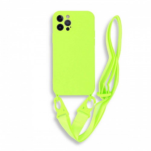 Bodycell Silicon Case με Λουρακι iPhone 12 Pro Max  Green