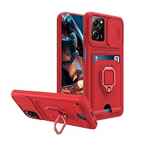 Bodycell Multifunction Case   Xiaomi Poco X5 Pro/Note 12 Pro Red