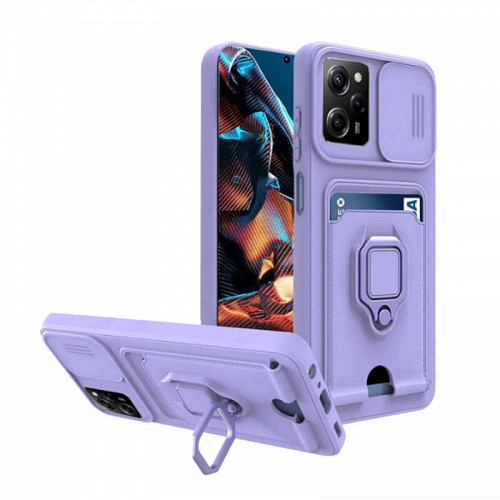 Bodycell Multifunction Case   Xiaomi Poco X5 Pro/Note 12 Pro Purple