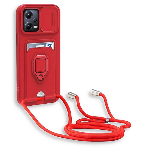 Bodycell Multifunction Case   Xiaomi Poco X5 Pro/Note 12 Pro Red