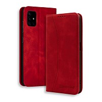 Bodycell Book Case Pu Leather Samsung A51 Red