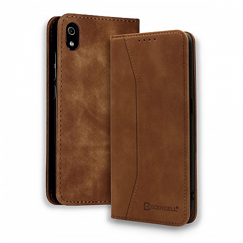 Bodycell Book Case Pu Leather Xiaomi Redmi 7A Brown