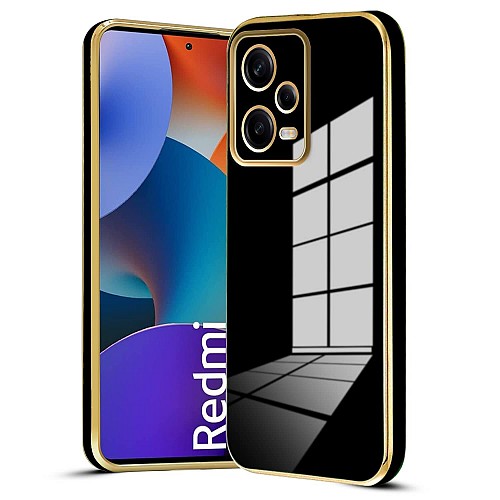 Bodycell Gold Plated Silicon Xiaomi Note 12 Pro Plus 5G Black