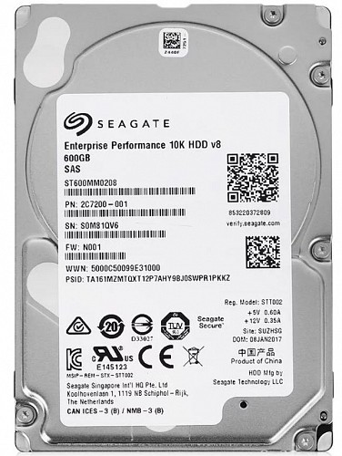 HDD SEAGATE 600GB 10K 12G SAS 2.5