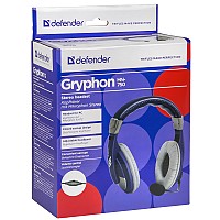 DEFENDER GRYPHON 750 STEREO HEADPHONES JACK 3.5mm 2m blue