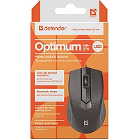 DEFENDER MB-270 OPTIMUM WIRED OPTICAL MOUSE 1000dpi 3 BUTTONS