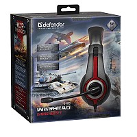 DEFENDER WARHEAD G-185 STEREO HEADPHONES JACK 3.5mm 2m