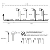 Ksix OUTDOOR WIFI LED SPOTLIGHTS RGBWIC 900 lumens