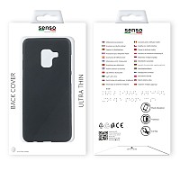 SENSO SOFT TOUCH SAMSUNG A8 PLUS 2018 black backcover