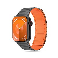 TECH-PROTECT REPLACMENT MAGNETIC ICONBAND FOR APPLE WATCH4/5/6/7/9/SE (42/44/45/49 MM) titan-orange