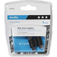 VIVANCO AUDIO ADAPTER 2X RCA TO 2X RCA black