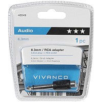 VIVANCO AUDIO ADAPTER 6.5mm JACK TO RCA black