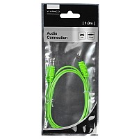 VIVANCO CABLE 3.5mm JACK TO 3.5mm JACK 1m green