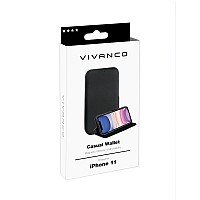 VIVANCO CASUAL WALLET BOOK CASE IPHONE 11 black