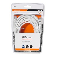 VIVANCO CAT6 UTP NETWORK ETHERNET CABLE RJ45 7.5m white