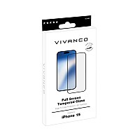 VIVANCO 2.5D JAPAN FULL TEMPERED GLASS IPHONE 15