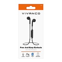 VIVANCO EGGSHAPE BLUETOOTH NECKBAND IN EAR black