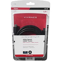 VIVANCO HIGH SPEED HDMI CABLE HDMI to HDMI 3m