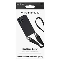 VIVANCO NECKLACE COVER IPHONE 13 PRO MAX black backcover