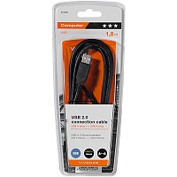 VIVANCO USB 2.0 TYPE A TO TYPE A USB CABLE 1.8m black