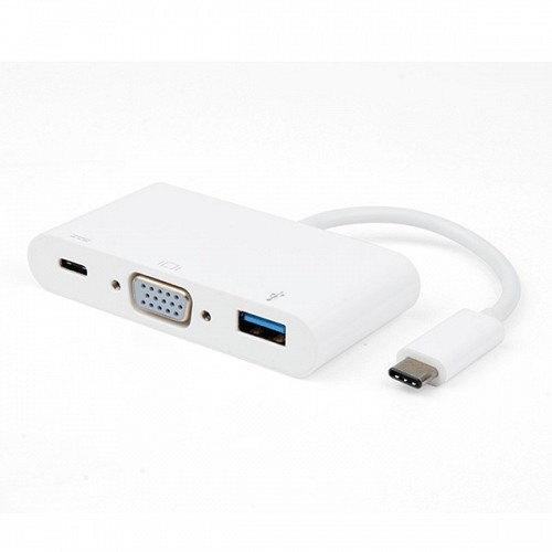 VIVANCO USB TYPE C 3 in 1 ADAPTER VGA / HUB / CHARGING