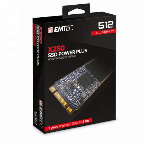 EMTEC SSD M2 SATA X250 512GB INTERNAL