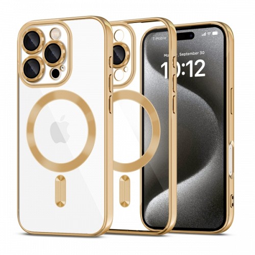 TECH-PROTECT MAGFLEX CASE IPHONE 16 PRO shiny gold backcover