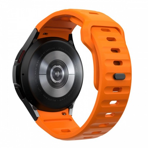 TECH-PROTECT REPLACMENT BAND SILICONE LINE FOR SAMSUNG WATCH 4 / 5 / 5 PRO / 6 / 7 / FE orange